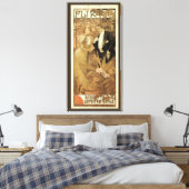  art nouveau flirt koekjes, Alphonse Mucha Canvas Afdruk (Insitu (Slaapkamer))