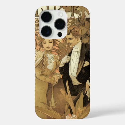  art nouveau flirt koekjes, Alphonse Mucha Case-Mate iPhone Case (Achterkant)