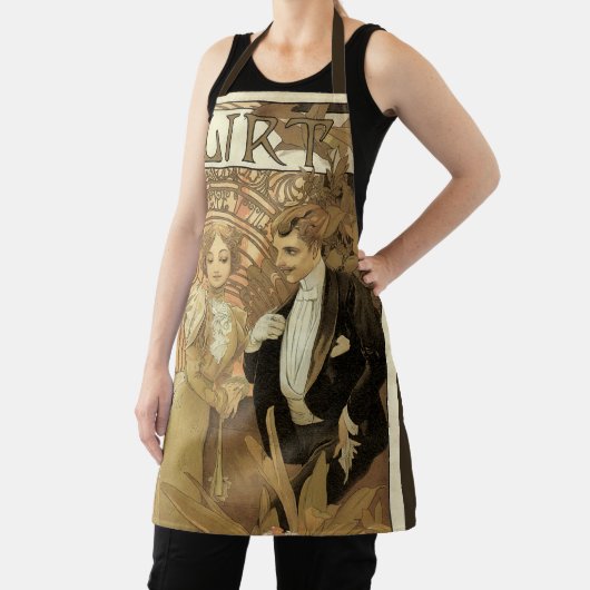  art nouveau flirt koekjes, Alphonse Mucha Schort (Insitu)