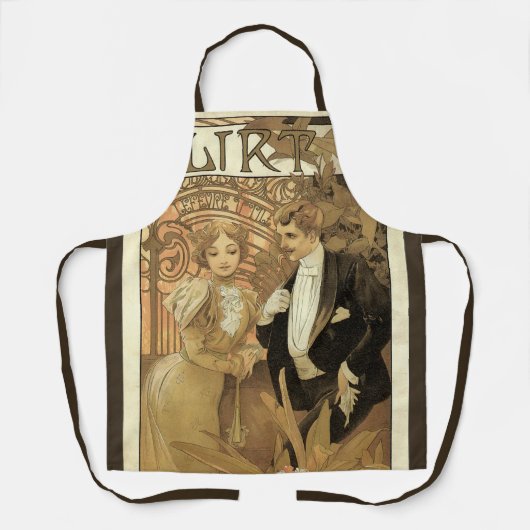  art nouveau flirt koekjes, Alphonse Mucha Schort (Voorkant)