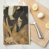  art nouveau flirt koekjes, Alphonse Mucha Theedoek (Quarter Fold)