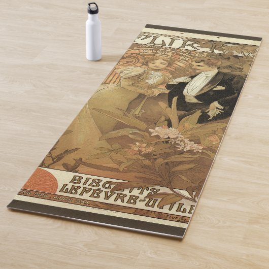  art nouveau flirt koekjes, Alphonse Mucha Yogamat (In situ)