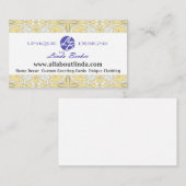 Art Nouveau Floral Background Visitekaartje (Voorkant / Achterkant)