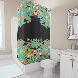 art nouveau, , floral, belle époque, elegant, bl douchegordijn