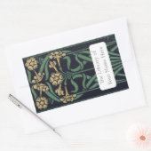 Art Nouveau Floral Bookplate Rechthoekige Sticker (Envelop)