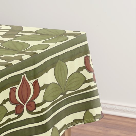 Art Nouveau Floral Border Frieze Pattern Tafelkleed (Voorbeeld)