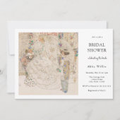 Art Nouveau Floral Bridal Kaart (Voorkant)