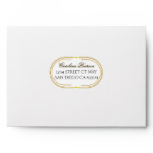 Art Nouveau Floral Calligraphy Addressed