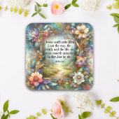 Art Nouveau Floral Christelijk Sticker John 14:6