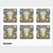 Art Nouveau Floral Christelijk Sticker John 14:6 (Vel)