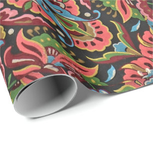 Art nouveau floral Christopher dresser jacquard Cadeaupapier