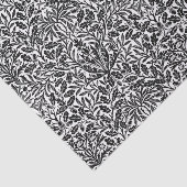 Art Nouveau Floral Damask, Black en White Tissuepapier (Detail)