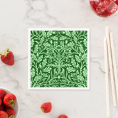 Art Nouveau Floral Damask, Emerald Green Servet (Insitu)