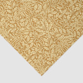 Art Nouveau Floral Damask, Mustard Yellow en Gold Tissuepapier (Detail)