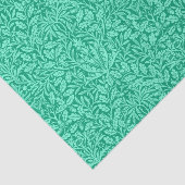Art Nouveau Floral Damask, Turquoise en Aqua Tissuepapier (Detail)