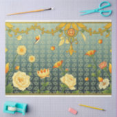 Art Nouveau Floral Decoupage Tissue Paper Tissuepapier (Craft)