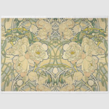 Art Nouveau Floral Decouting Paper