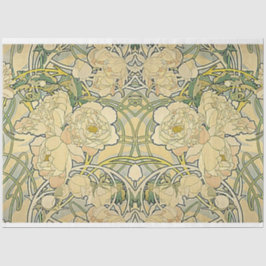 Art Nouveau Floral Decouting Paper Tissuepapier