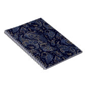 Art Nouveau Floral Denim Design Notitieboek (Rechterzijde)