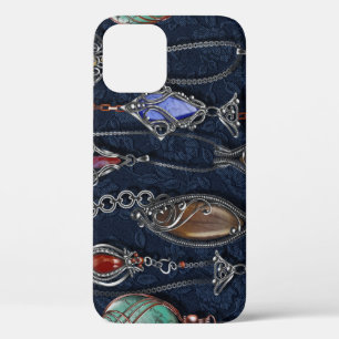 Art Nouveau Floral: Denim Elegance. Case-Mate iPhone Case