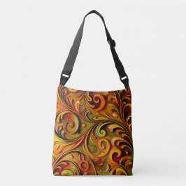 Art Nouveau floral design  Crossbody Tas