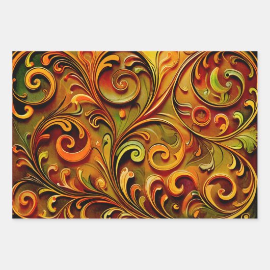 Art Nouveau floral design  Inpakpapier Vel (Voorkant)