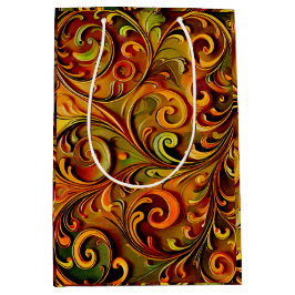 Art Nouveau floral design  Medium Cadeauzakje