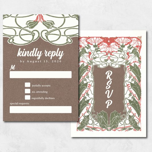 Art Nouveau Floral Elegance 2 RSVP