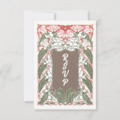 Art Nouveau Floral Elegance 2 RSVP QR (Achterkant)