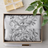Art Nouveau Floral Flourish Drawing Decoupage Tissuepapier (Geschenk)