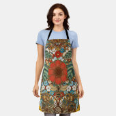 Art Nouveau Floral Garden – Sunflowers, Bee Schort (Gedragen)