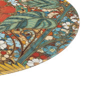 Art Nouveau Floral Garden – Sunflowers, Bee Snijplank (Hoek)