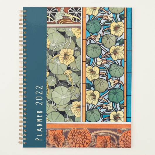  Art Nouveau Floral Grote Planner (Voorkant)