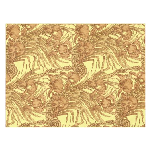  Art Nouveau Floral Iris Pattern Tafelkleed (Voorkant (Horizontaal))