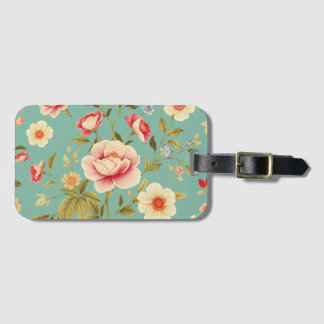 Art Nouveau Floral - Leef het leven in volle bloei Bagagelabel