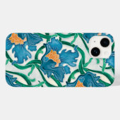 Art Nouveau Floral Majolica Pattern Case-Mate iPhone Case (Achterkant (horizontaal))