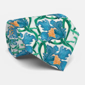 Art Nouveau Floral Majolica Pattern Stropdas (Opgerold)