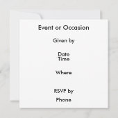 Art Nouveau Floral monogram A Kaart (Achterkant)