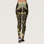 Art Nouveau Floral:  motief Leggings (Achterkant)
