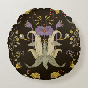 Art Nouveau Floral:  motief Rond Kussen