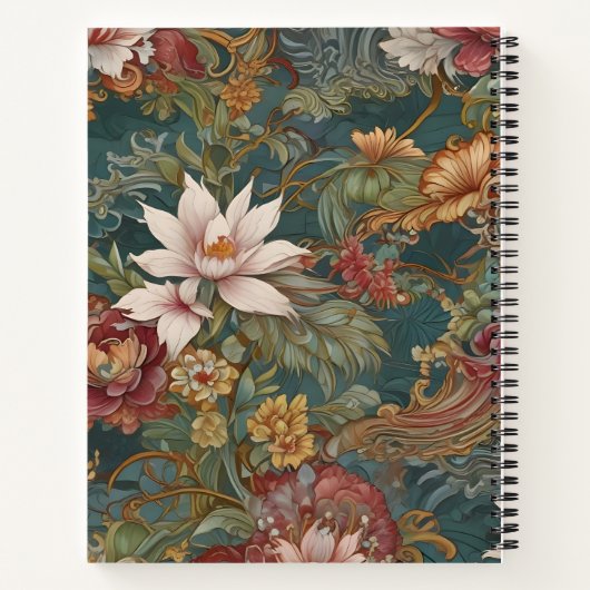 Art Nouveau Floral Notitieboek (Achterkant)