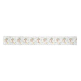 Art Nouveau Floral Parasol en Spring Chicks Satijnen Lint