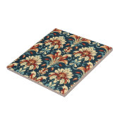 Art Nouveau Floral Pattern Tegeltje (Zijkant)