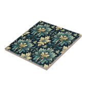 Art Nouveau Floral Pattern Tegeltje (Zijkant)