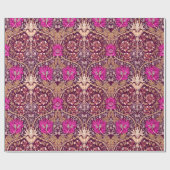 Art Nouveau Floral, Plum, Beige en Deep Paars Cadeaupapier (Vlak)