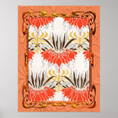 Art Nouveau Floral Poster (Voorkant)