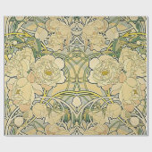 Art Nouveau Floral-Poster Cadeaupapier (Vlak)