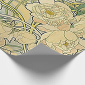 Art Nouveau Floral-Poster Cadeaupapier (Hoek)
