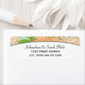 Art Nouveau Floral retour adreslabels Etiket (Insitu)