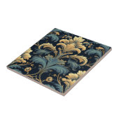 Art Nouveau Floral Tegeltje (Zijkant)